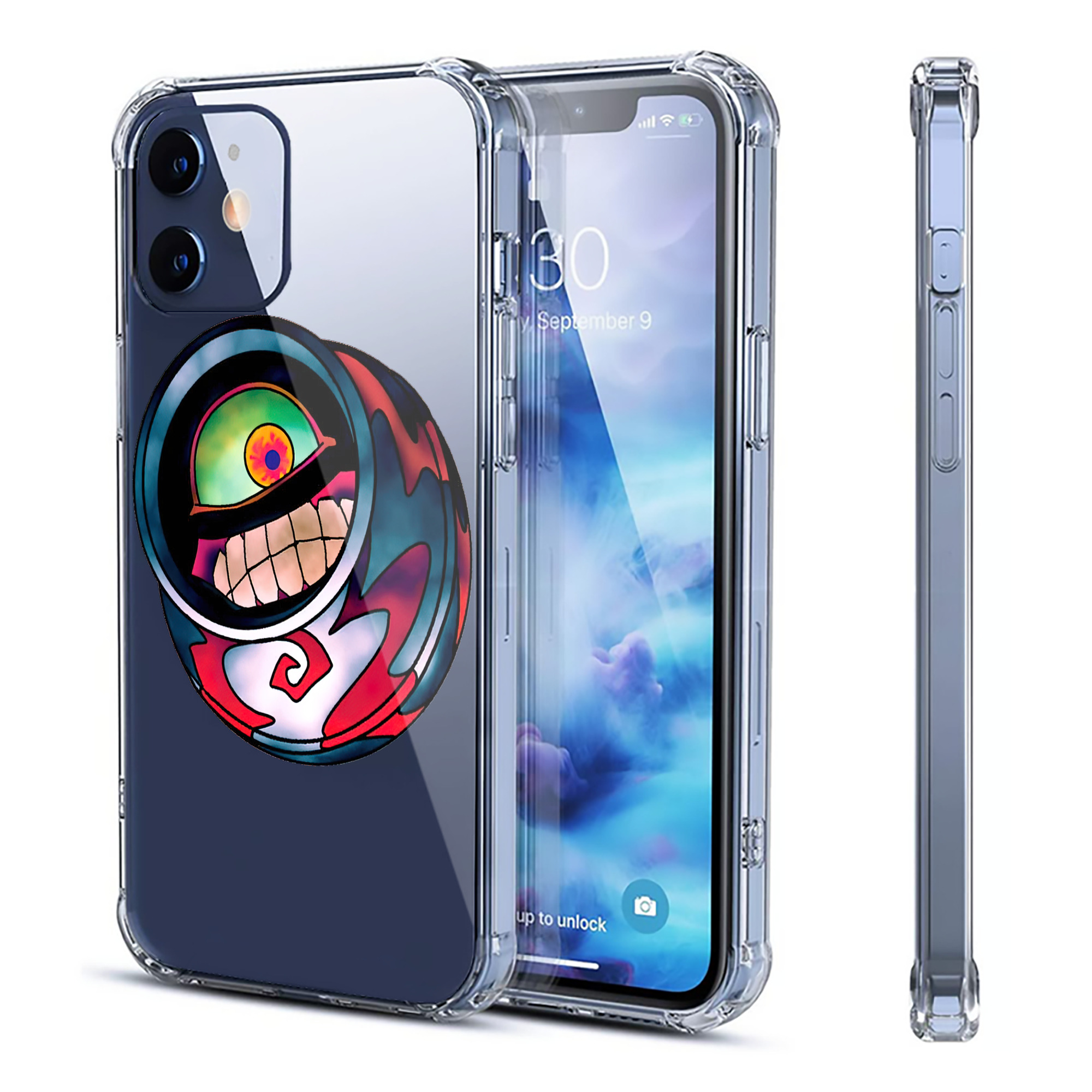 （画像用） 遊☆戯☆王 Yu-Gi-Oh! 【iPhone 12シリーズ対応】透明スマホケース（クリアソフトケース）